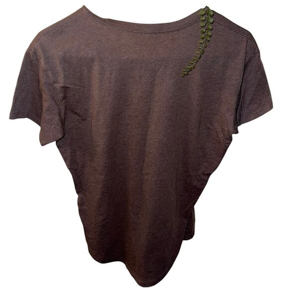 Ariat Women’s “Farm Girl” Heather Brown T-Shirt Size S - Picture 3 of 4